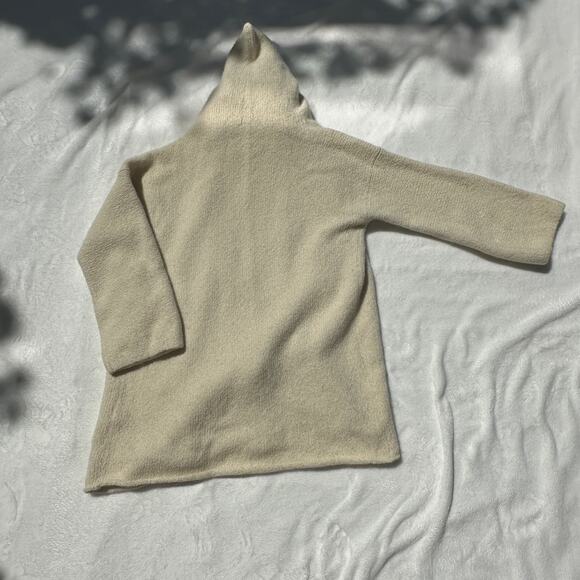 Lauren Manoogian Capote Alpaca Wool Coat Coatigan Hooded Sweater Jacket Cardigan - Picture 16 of 16